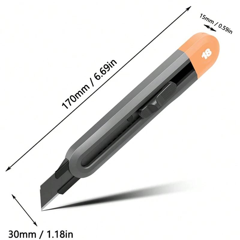 Deli Psací Nůž Řezačka Utility Nůž Široký 18mm 9mm Náhradní Čepele pro Domov Školu Práci Umělecké Potřeby Řezací Nože
