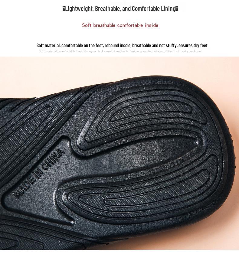 Plus Size Korean Style Men's Flip Flops: Trendy Beach Sandals with Personality