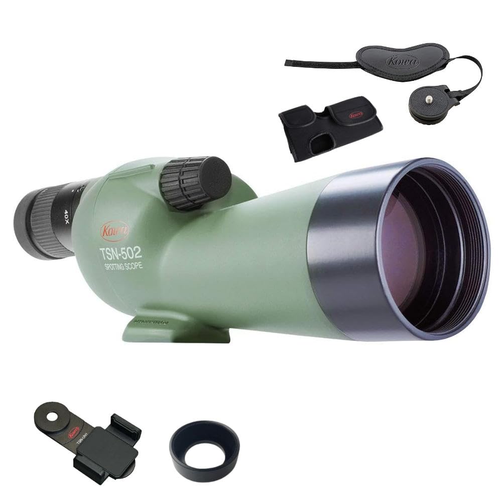 

Kowa Зрительная труба прямого видения с набором для съемки на смартфон, Тип, TSN-502, Опция, 4 предмета зелёный