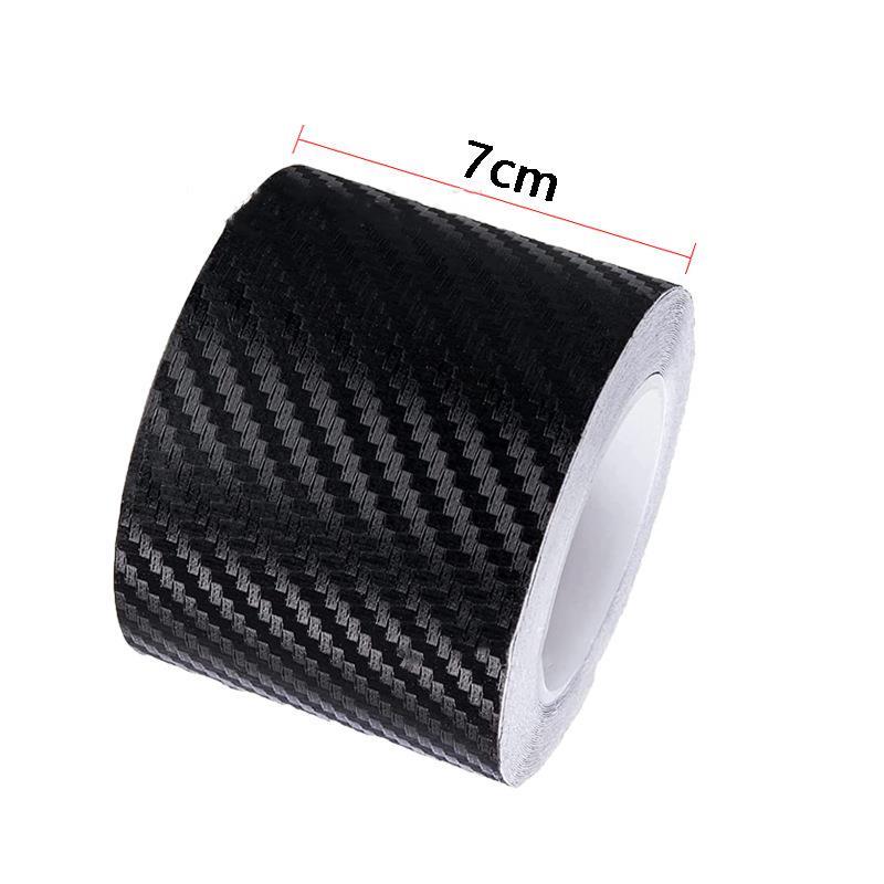 5M DIY Nano 3D Carbon Fiber Car Stickers Door Sill Protector Bumper Tape Car Protector Strip Waterproof Protection Film