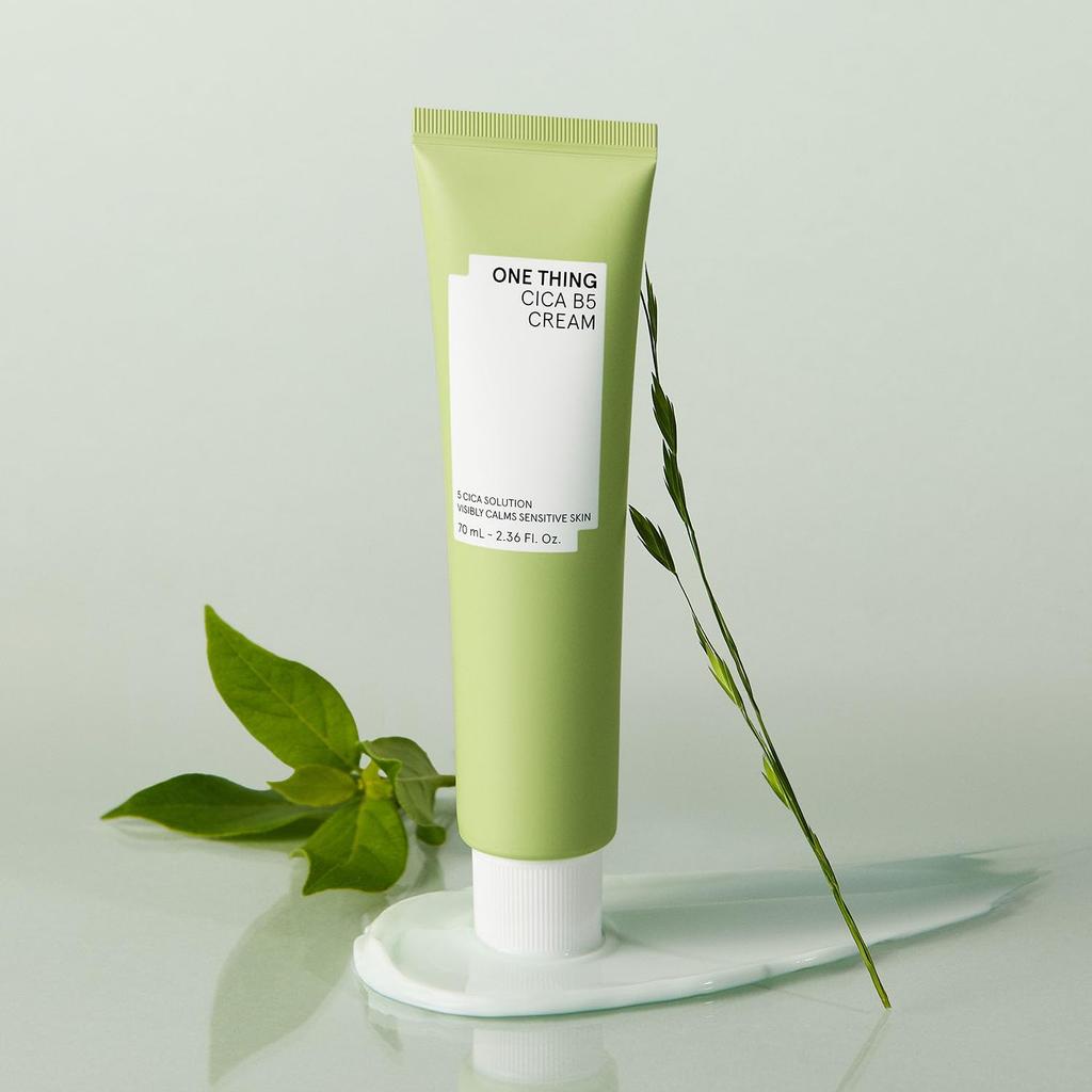 ONE THING Cica B5 Moisturizing Cream 70ml Refreshing for and Sensitive and CICA Cica Highly Highly Lightweight Strengthens Skin Moisturizing Face