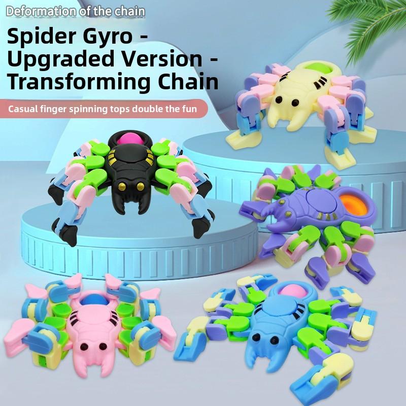 Acrylic Transparent Animal Spinning Fidget Spinner Cute Cartoon Design for Kids Adults Stress Relief Desk Toy Gift