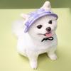 Adjustable Cotton Dog Sun Hat with Ear Openings - Anti-Fall and Sun Protective