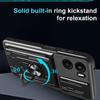 For Motorola Moto G05 4G Case PC+TPU Kickstand Phone Back Cover with Camera Slider
