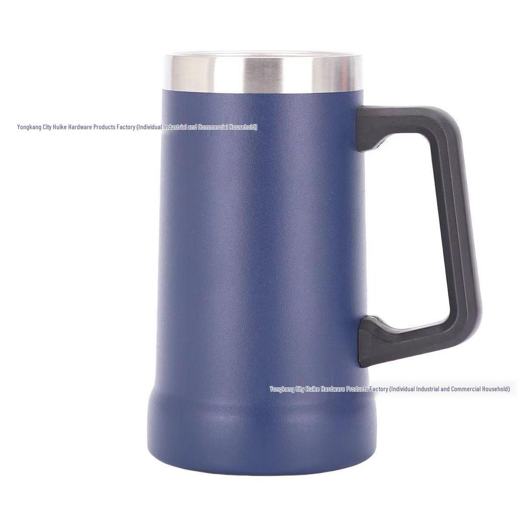 304 Stainless Steel 23oz Vacuum Insulated Beer Mug with Handle