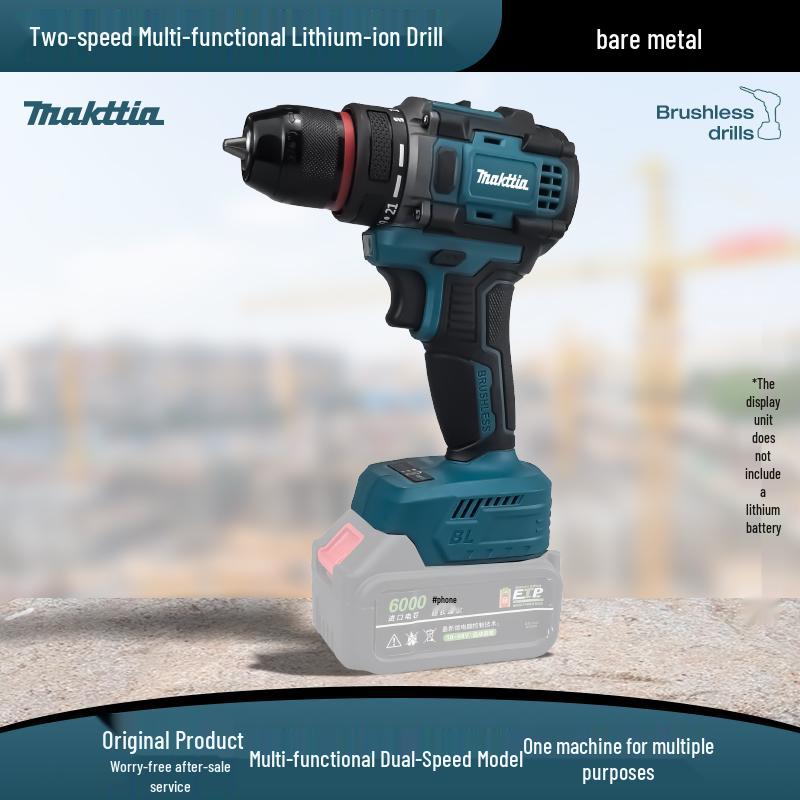 Makita-Style Brushless Hand Drill & Electric Hammer with Rechargeable Lithium Battery