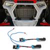 2 x Eyebrow Wiring Harness Fang Lights Cable For Polaris RZR Turbo S XP4 1000 XP