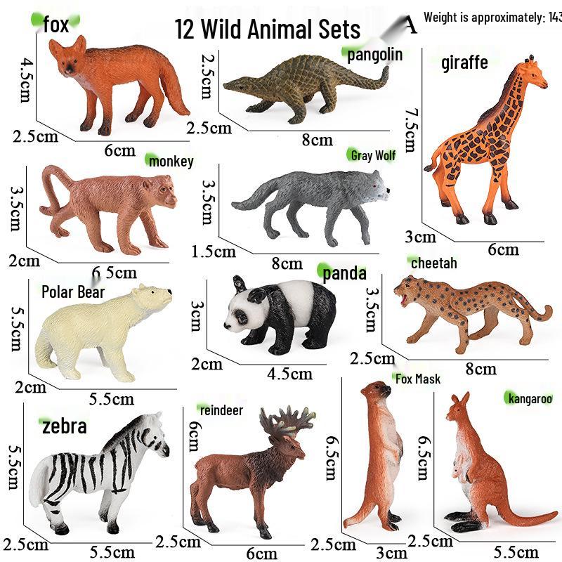 Farm Animal Miniature Set: Turkey, Rabbit, Horse, Donkey, Alpaca, Chicken, Duck, Goose, Pig, Dog, Cat