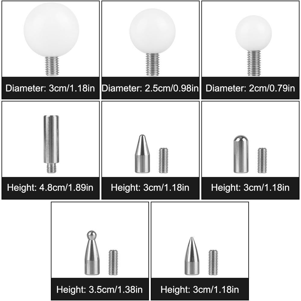 Slide Hammer Tips Rubber Hammer Hand TooL Car Dent Rod Tips Autobody Dent Removal Kit