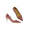 Rose wedding shoes women's new high-end Chinese bride Xiuhe high heels are not tired of toasting crystal single shoes