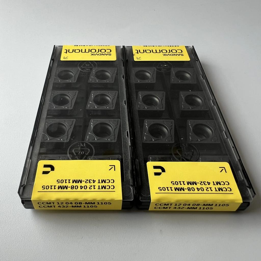 SANDVIK / CCMT120408-MM 1105 / Industrial indexable Carbide Inserts 10 Pcs