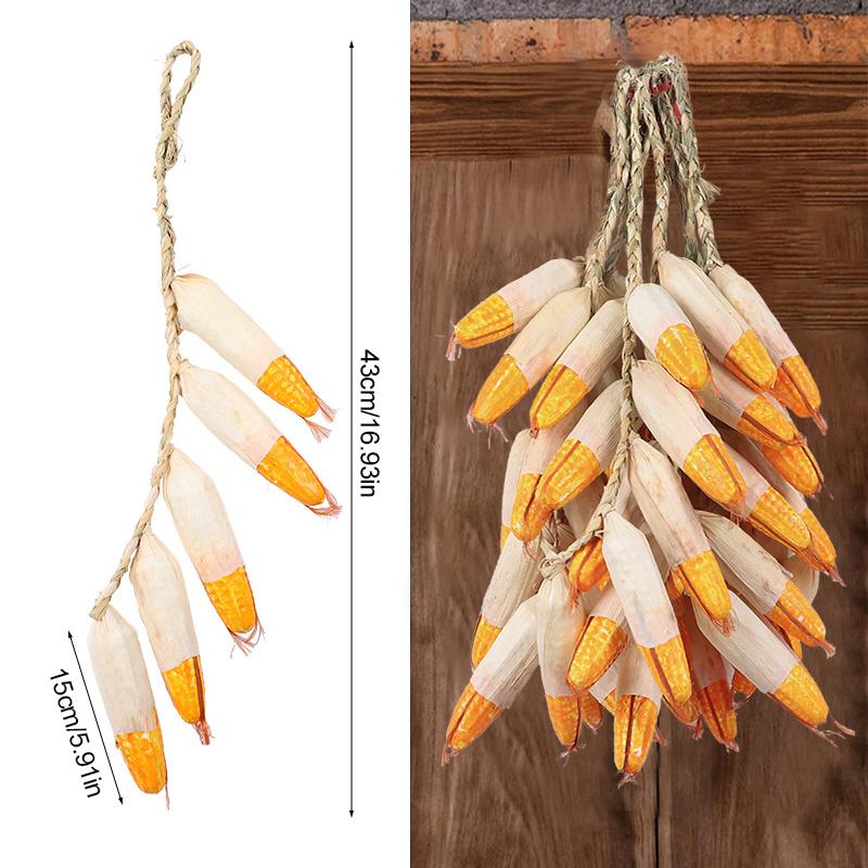 Artificial Vegetables Foam Chili Garlic Pumpkin For Home Kitchen Wall Hanging Decoration Red Pepper String Farm Party Fake Fruit