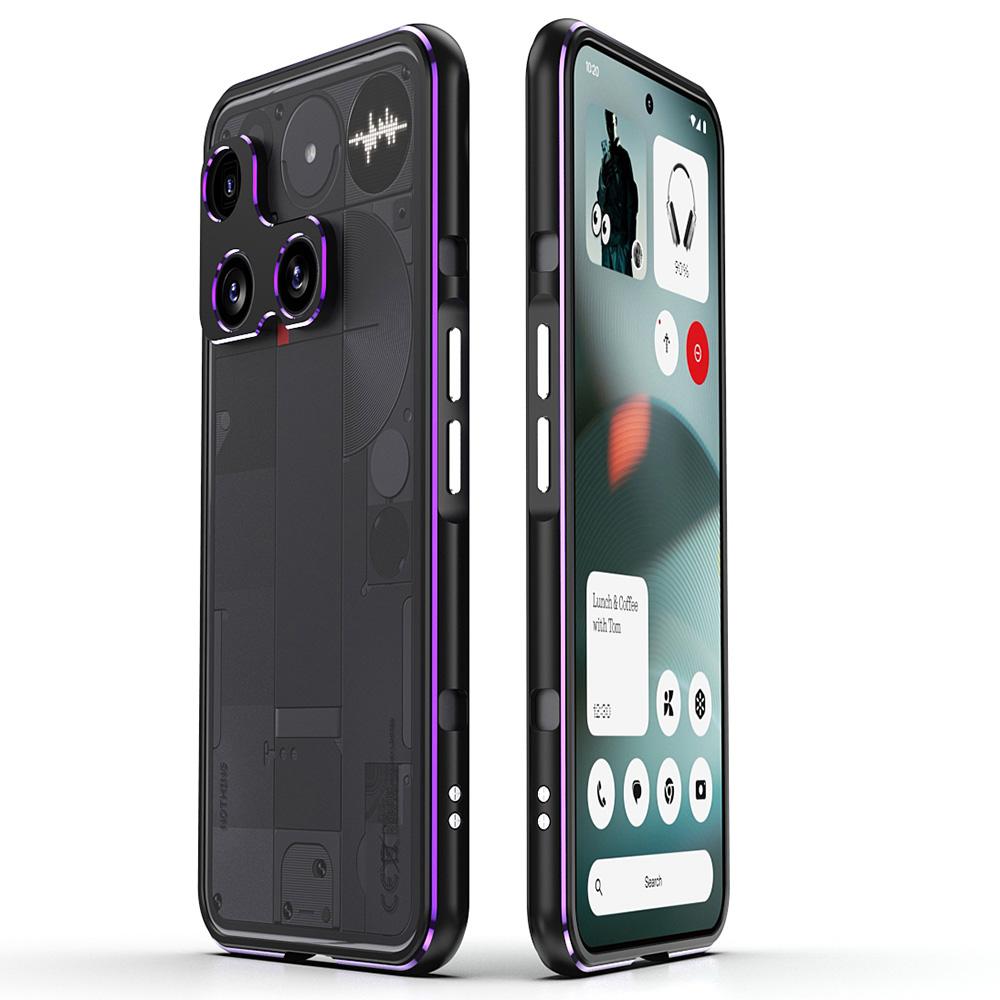 För ingenting telefon (3) 5G Stötfångarskal Metallram Telefonskydd med Kameralinsskydd