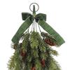 Artificial Plastic Pine Needle Branch Realistic Hanging Plant Ornament Christmas Tree Decoration For Indoor and Outdoor