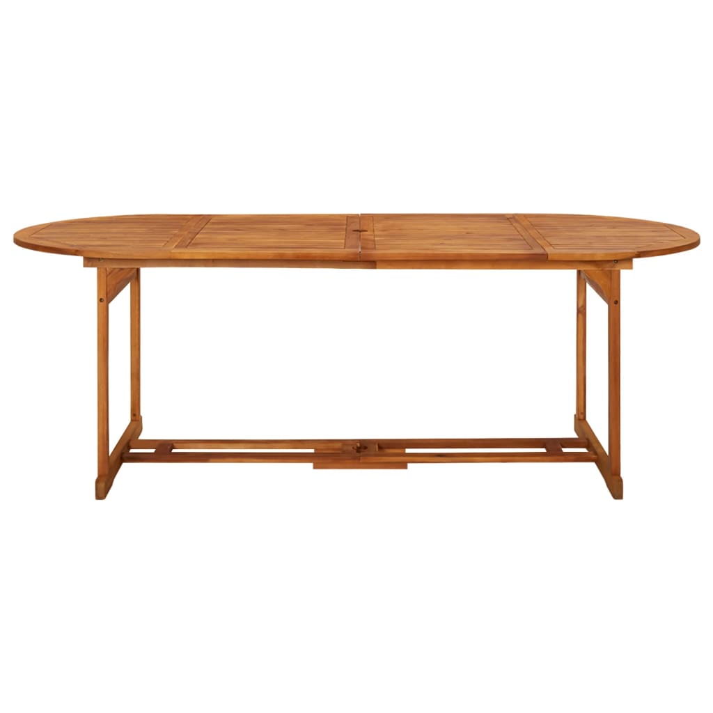 vidaXL Garten-Esstisch 220x90x75 cm Massivholz Akazie