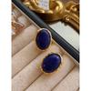 Earrings Best Selling Fall and Winter Fancy Retro Lapis Lazuli
