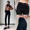 [Small black pants god pants] pipe pants women's autumn new high-waisted and thin nine-point small straight casual pants