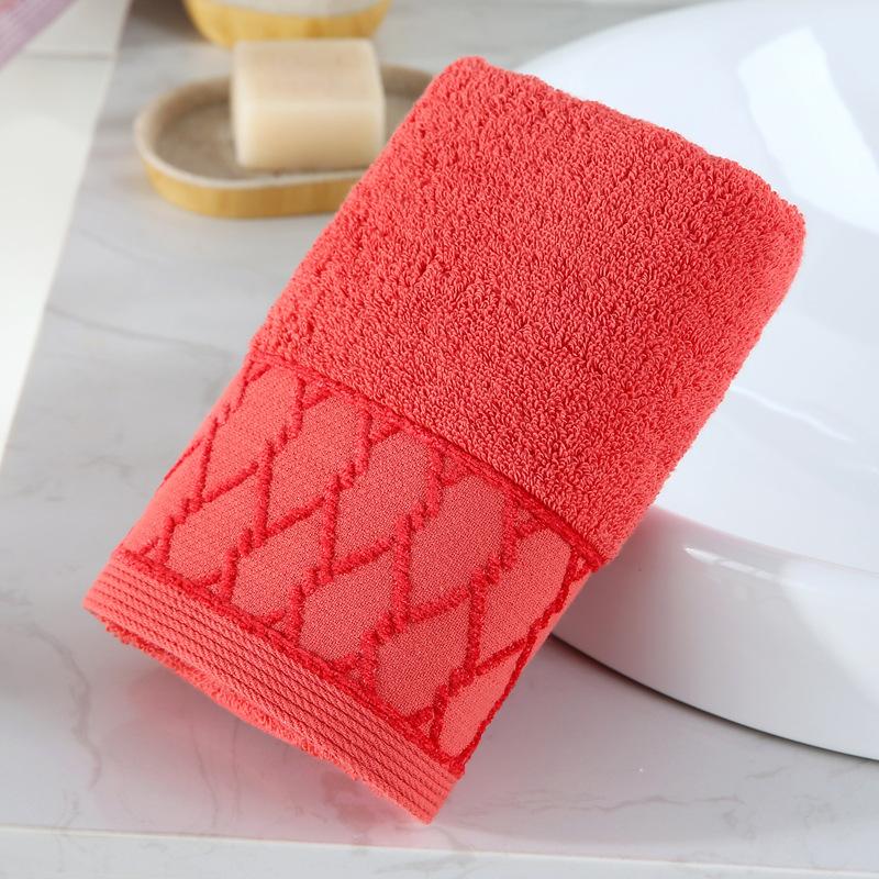 Multi-colored Towel Cotton Towel Thickened Face Towel Soft Absorbent Towel Household Adult Quick-drying Towel