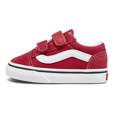 Old Skool V Toddler Racing Red Baby Sneakers True-White VN0A38JNJV6