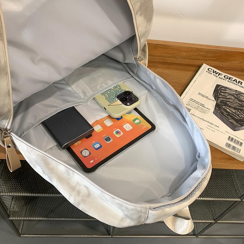 Skolesekk Dame Stor Kapasitet Ungdomsskoleelev Ryggsekk Herre Utendørs Sport Reiseveske Ryggsekk