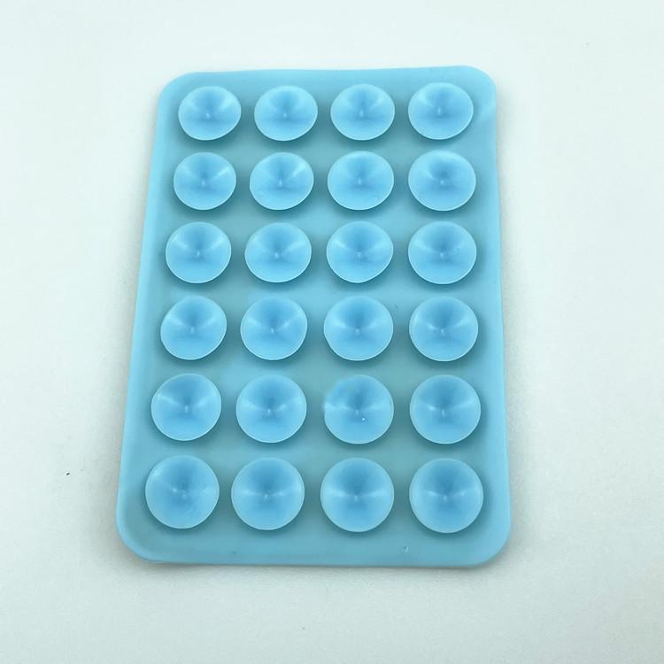24 Silicone Suction Cups Phone Holder, Multi-Functional Square Phone Pad, Universal Silicone Suction Sticker