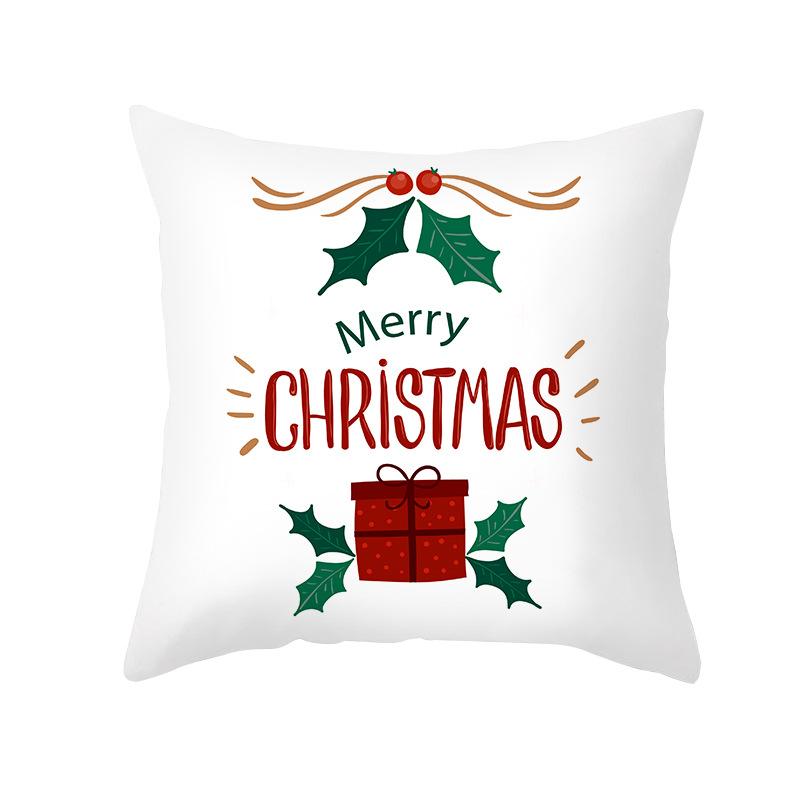 New Nordic Print Christmas Pillow Cover Cartoon Christmas Series Sofa Cushion Cover Home