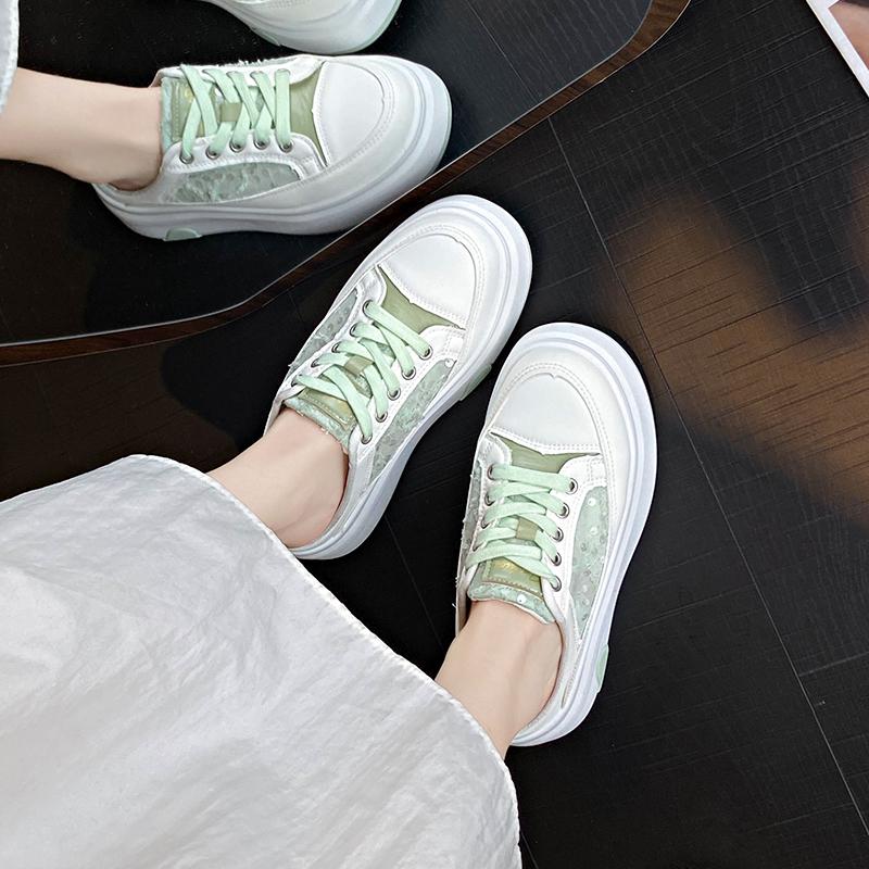 CRLAYDK Womens Walking Platform Mules Open Back Slip On Shoes House Closed Toe Casual Slides for Ladies Outdoor Slippers