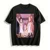 Anime Bathhouse Style Cute Girls Print T-Shirt Trendy Casual Top For Men And Women Pure Cotton T-shirt