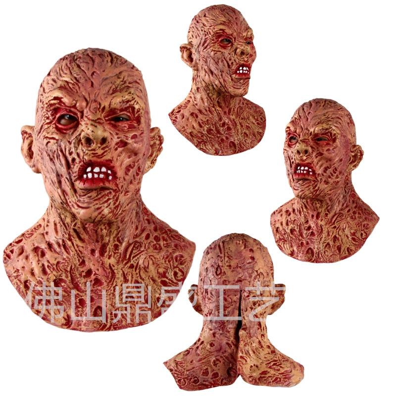 Jason Freddy latex mask Halloween event costume props haunted house horror biohazard zombie movie headgear