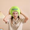 Wearable Tennis Ball Headgear Simulation Three-dimensional Head Cover Cute Funny Cross-dressing Headwear Tennis Club Plush Hat Cosplay Selfie Prop
