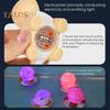 4-teiliges Badespielzeug mit LED-Beleuchtung, für Schwimmen, Wasser, weicher Gummi, Induktion, leuchtender Pinguin, Dinosaurier, Spaß, Glühen, rutschfest, leicht zu greifen, Kinder spielen lustig