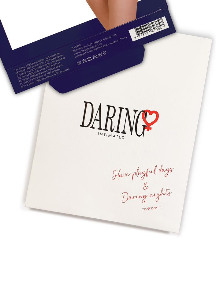 String panty Lucy Rouge - DARING Intimates - Strings et Culottes