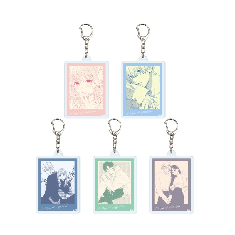 Yubisaki to Koi Koi 02 [Official Illustration] Acrylic Keychain Complete Set (Box of 5)
