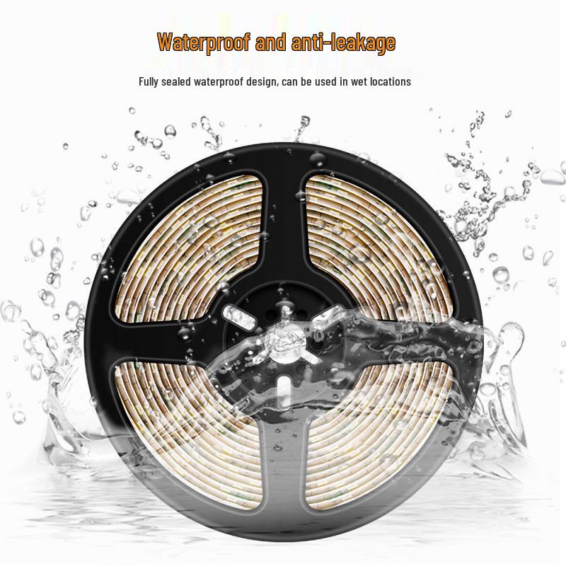 Battery-Powered Flexible LED Strip Lights with Motion Sensor, Dimmable 2835 LEDs.
