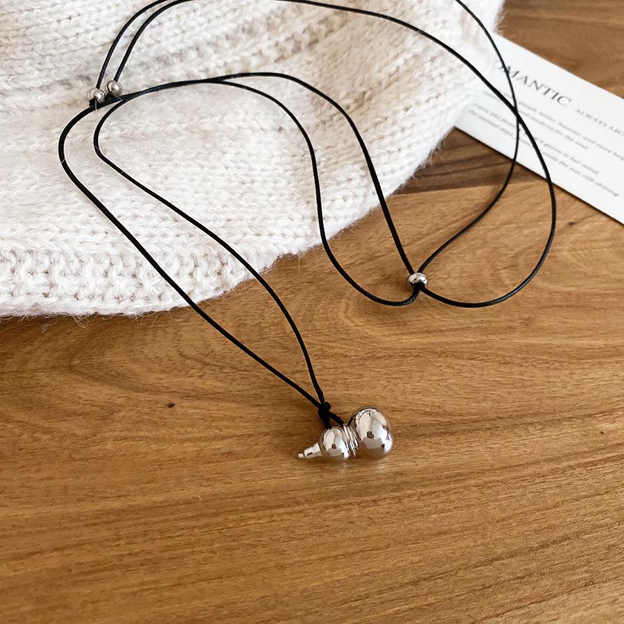 Элегантное Осенне-Зимнее Ожерелье с Подвеской-Тыквой с Капельным Маслом – Регулируемое, Ретро Китайский Стиль