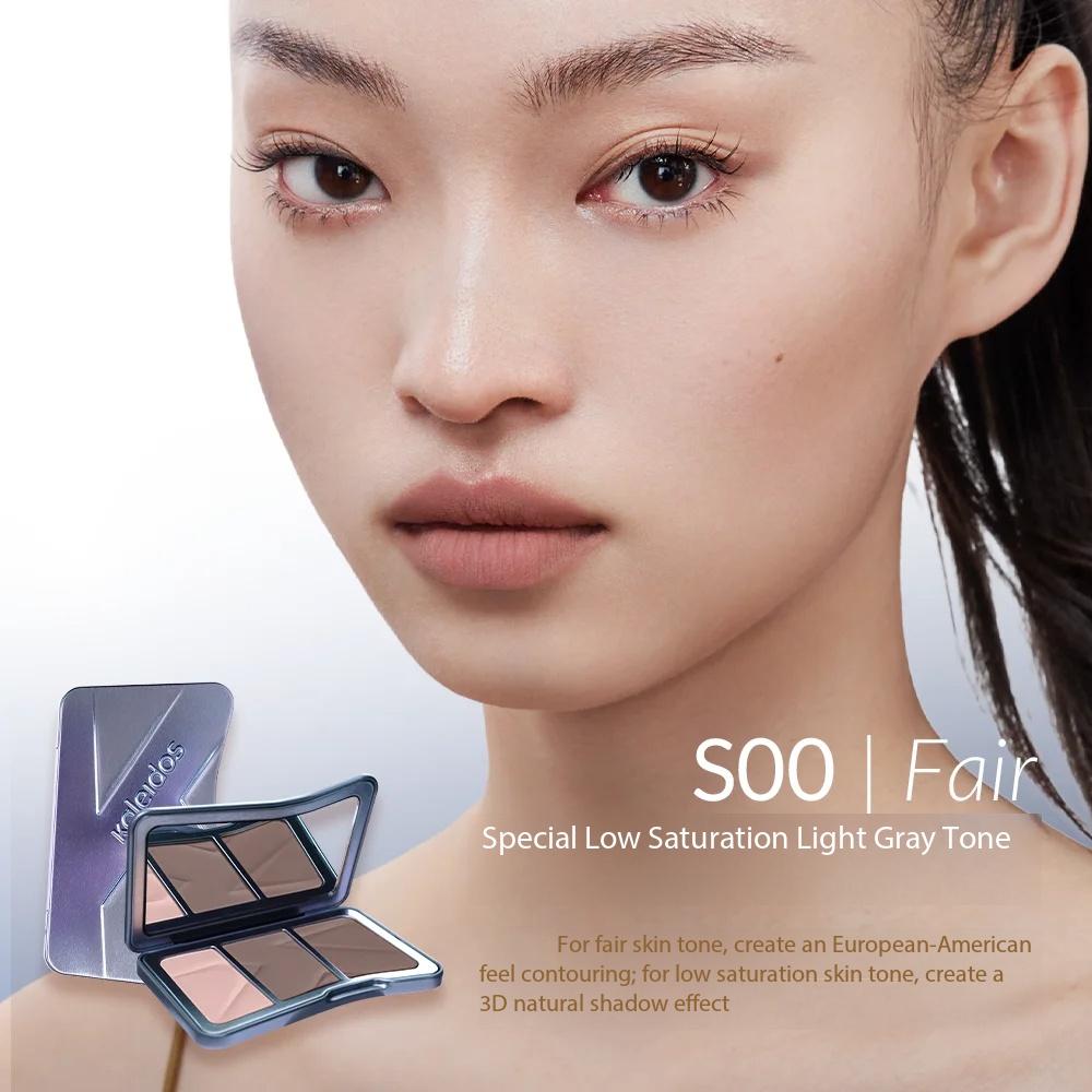 

Kaleidos Contour Highlighter Palette Powder Matte 3 Colors Natural Contouring High Glow Nose Shadow Lasting Face Brighten Makeup S00