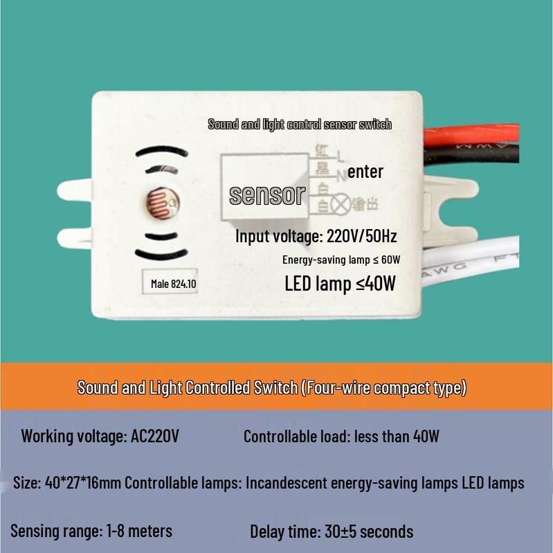 Infrared Sensor Ceiling Light with Radar Induction and Adjustable Delay