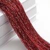 100x200CM Living Room String Curtain Shiny Tassel Silver Line Cortinas Solid Color Window Home Door Divider Curtain