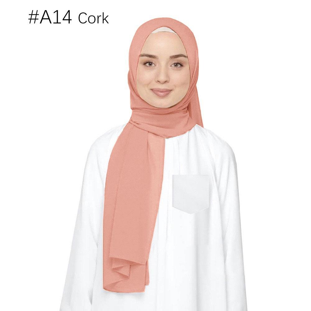 Ethnische Perlen Chiffon Bubble Kopftuch - Malaysia Schalkollektion