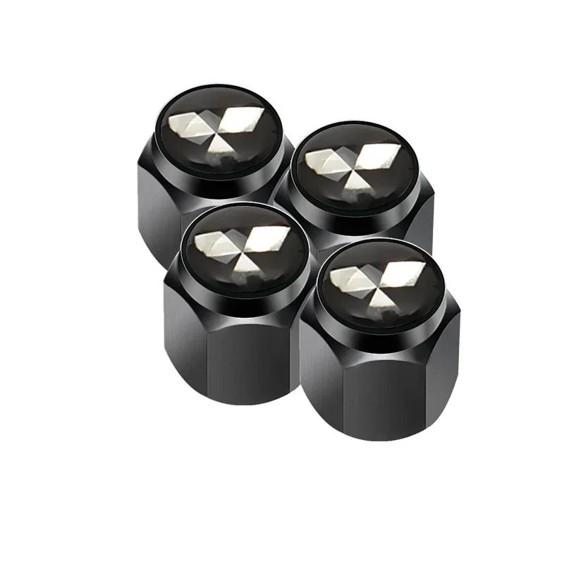 Alloy Car Wheel Tyre Tire Valve Stem Caps with Wrench For Mitsubishi Ralliart ASX Lancer Pajero Outlander Galant Mirage Colt