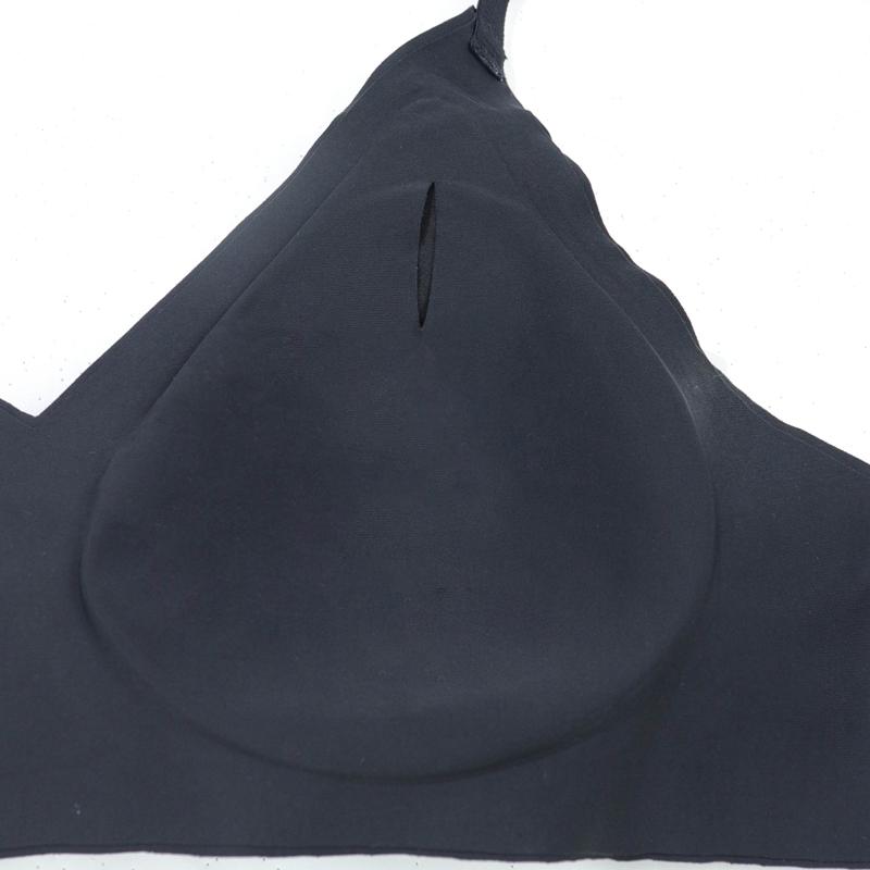 Reggiseno T-shirt da notte senza cuciture a tinta unita da donna, bralette sottile, reggiseni senza ferretto per ragazze S M L XL