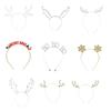 Elegant Holiday Hairpiece For Women And Teens Christmas Celebration Metal Headbands Comfortable Wear
