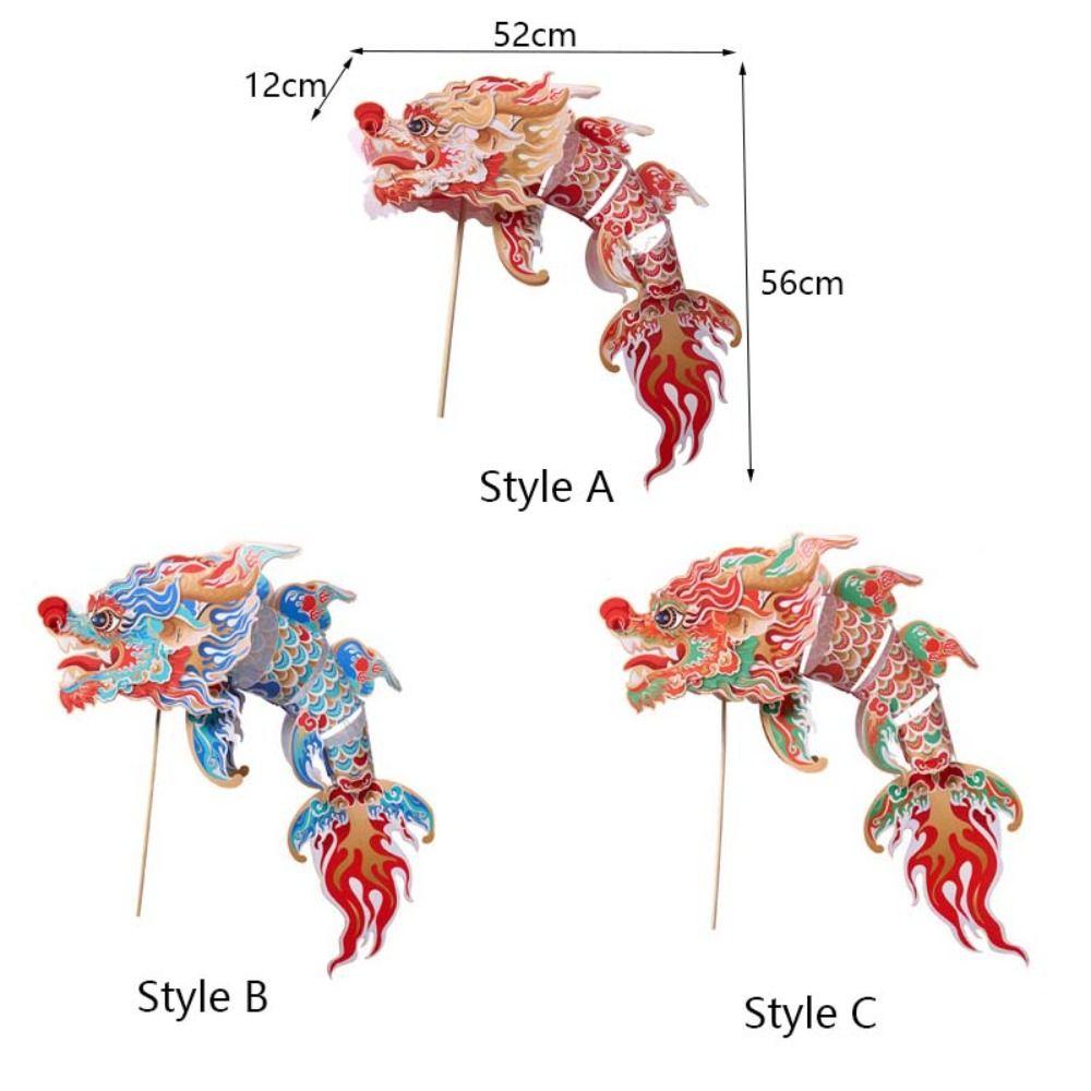 DIY Spring Festival Dragon Lantern Handheld Festival Lantern Ornament  Kids