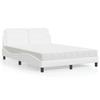 VidaXL Bed with Mattress, Upholstered Bed with Headboard Cushion, Double Bed, Adult Bed, Bedroom Furniture 3208867
