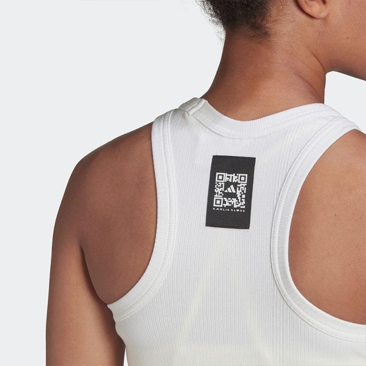adidas Sleeveless Sports Shirts Women's White Racerback HB1425