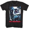Pet Sematary Mens Shirt Horror Movie Poster Retro Tees Summer Mens and Womens Loose and Breathable Tshirt Top
