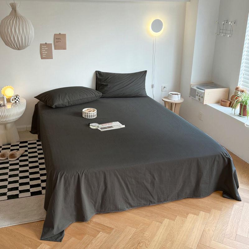 1.5m Single Bed Cotton Sheet & Pillowcase Set, Fitted for Dorms - Winter Edition