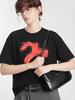 Si Yuan Women's Zodiac Horse Print Loose Fit T-Shirt - Simple Line Drawing, Short Sleeve, Round Neck, 2026 Edition