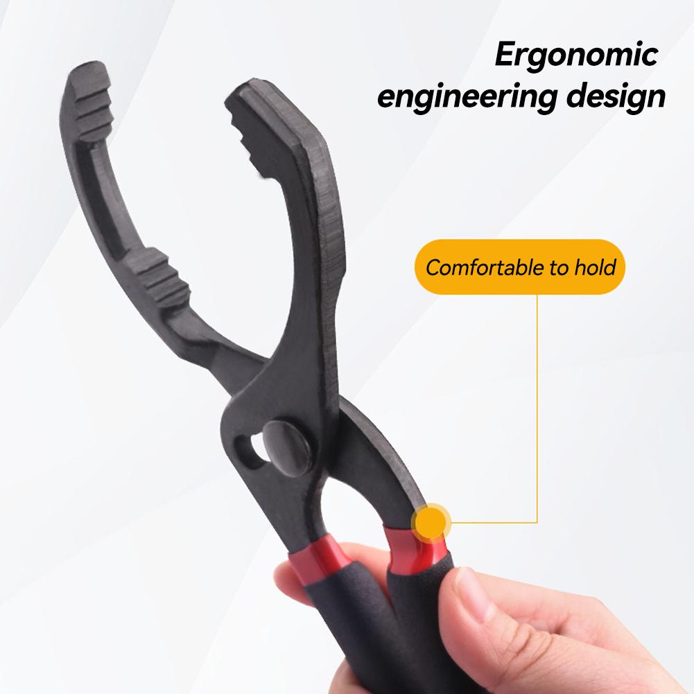 10"/12" Verstellbare Autoölfilterzange Klemme Filterschlüssel Auto Wartung Reparatur Handwerkzeug für Auto LKW Motorfilter