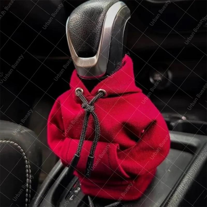 Gear Shift Mini Hoodie Cover Shift Cover Gear Handle Decoration Fits Manual Automatic Universal Car Shift Lever Interior Decor